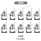 10Pcs/Set Historical Medieval Sparta Heroes Crusader Roman Soldiers Building Blocks Military Action Figures Bricks Toys For Kids