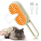 POPPER'S Pet Steam Spray Grooming Comb for Cats and Dogs – Hair Remover & Dematting Brush