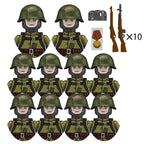 Boy Toys War II Army Soldiers Mini Military Weapons Model Small Particles Building Blocks Suits Childrens Birthday Gifts