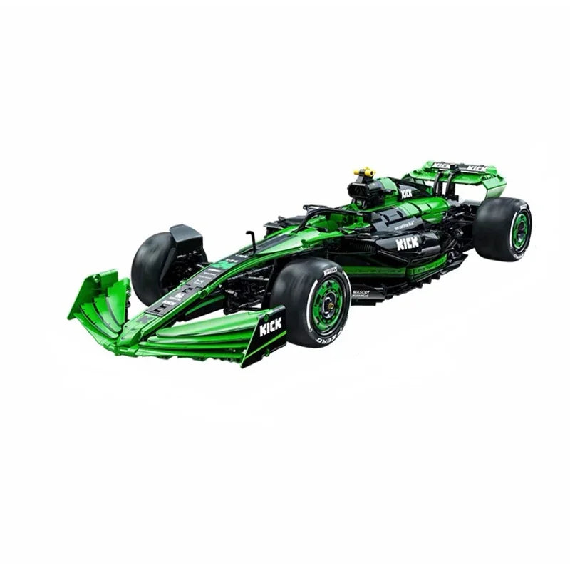 Technical KICK SAUBER F1 C44 Sports Model Car Set,1:8 Racing Car Kits Model 2553PCS Building Blocks Car Lovers Muscle Car Fans