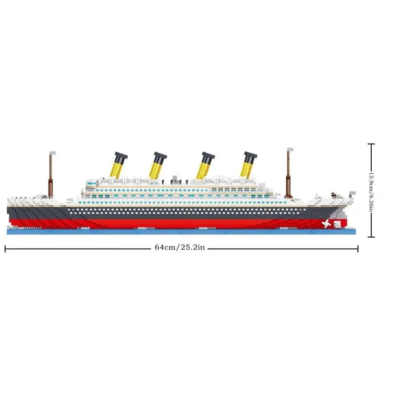 4404PCS Titanic Building Blocks Cruise Ship Mini Assemble Bricks Model Toys Kits Desktop Decoration Holiday Gifts For Children