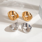 Zora Glossy Glat Metal Rustfrit Stål Cross Øreringe Vandtætte Sporty Usædvanlige Øreringe Smykker Bijoux Femme Gift