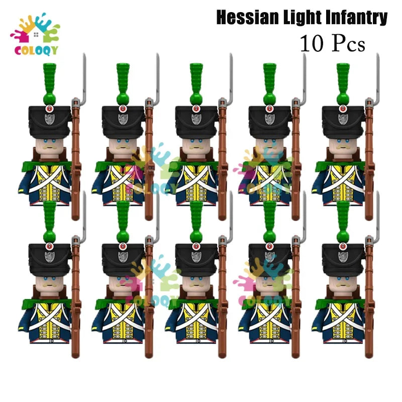 Kids Toys 22/10 Pcs Napoleonic Wars Military General Soldier Building Blocks Imperial Navy Figures Toys For Kids Birthday Gifts
