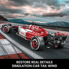 Toylinx 1:8  Building Racing Car 1770 PCS Blocks Car Desktop Decorations Cool Collectible Model Car Kits Toy Festive Gift Giving