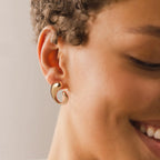 18k vergoldete, zarte Ohrringe aus Edelstahl in Wassertropfenform, leicht, gemütlich, rostfrei, temperamentvoll, Bijoux Femme Gala Geschenk