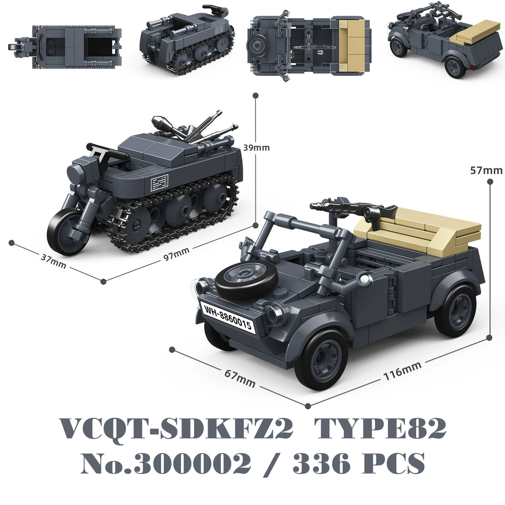 Military Tanks Stuart SdKfz251 PanzerVI Sherman US Army Quan Guan WW2 Soldier Figure Model Building Block Brick kid Children Toy