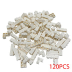 120PCS Random Striped Bricks MOC Building Blocks Toys Palace Castle Creative Figures Military City House Wall DIY Parts