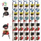 Kids Toys 22/10 Pcs Napoleonic Wars Military General Soldier Building Blocks Imperial Navy Figures Toys For Kids Birthday Gifts