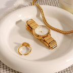 Minimalistischer 18k vergoldeter Edelstahl Hochwertiger Diamant Sonnenförmiger Ring für Frauen Allergieprävention Charmschmuck Gala Geschenk