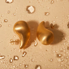 Leggeri Orecchini Unici In Acciaio Inossidabile Placcati Oro 18k Con Incastonatura Di Strass Set Gioielli Donna Bijoux Femme Regalo Gala