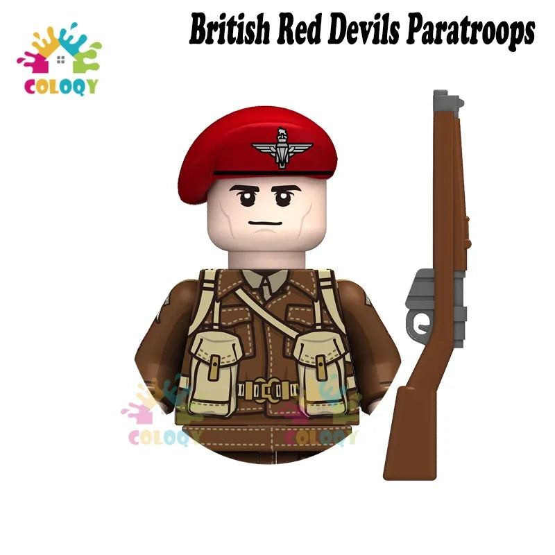 Kids Toys WW2 Soldiers Building Blocks Military Army Mini Action Figures Toys For Kids Christmas Gifts For Boys Birthday Gifts