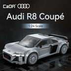 CaDA Officially Licensed 1:24 Building Block Car Set/Formula Racing Car/Classic Retro Car/Supercar/Off-Road Vehicle/Audi R8