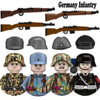 Kids Toys WW2 Building Blocks 4pcs/set US UK Soviet Soldiers Mini Action Figures Educational Toys For Kids Boys Christmas Gifts