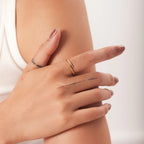 Edelstahl Schmuck Temperament Glas Kristall Verstellbarer Ring für Frauen 2022 Trendiger Exquisiter Wasserdichter Schmuck Geschenk