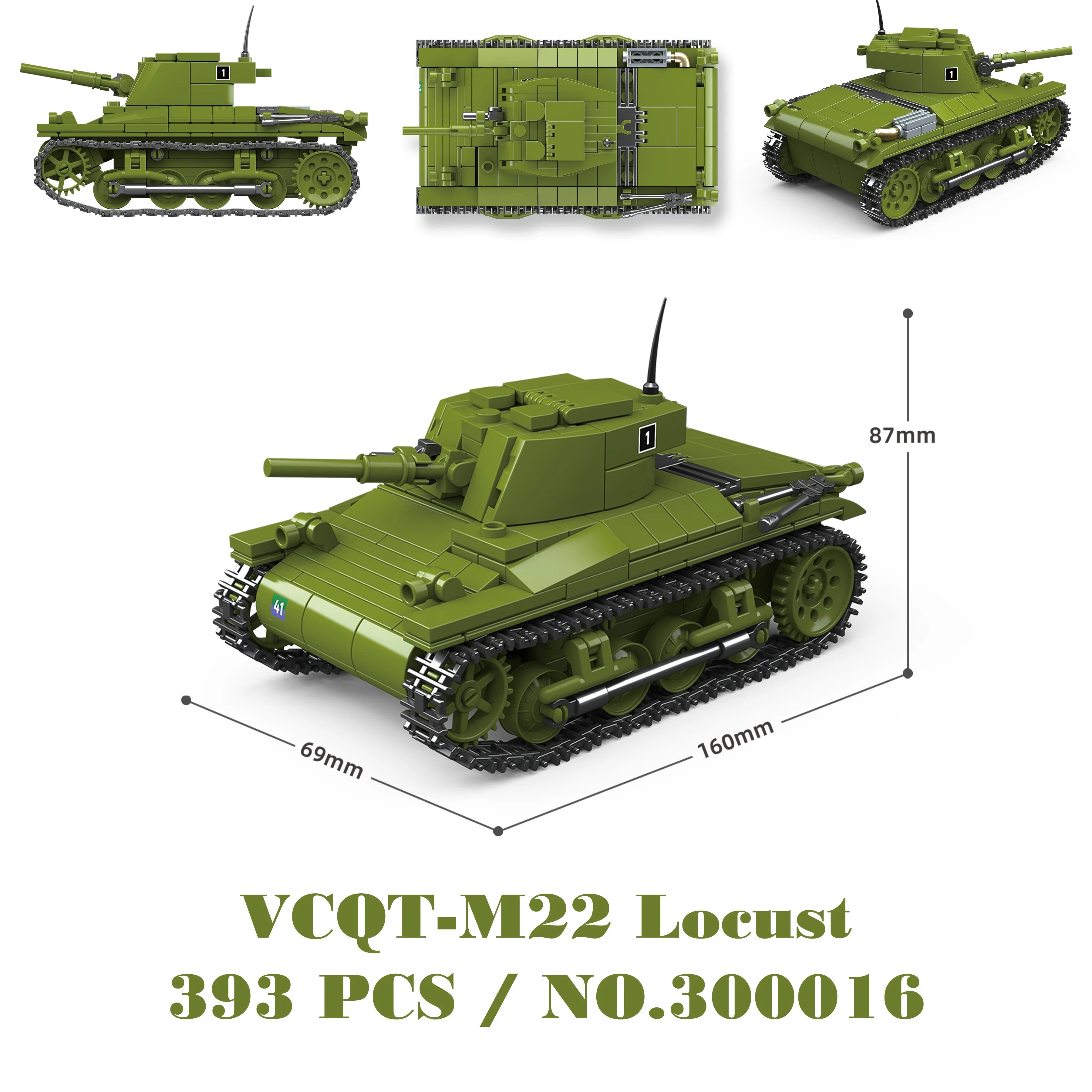 Military Tanks Stuart SdKfz251 PanzerVI Sherman US Army Quan Guan WW2 Soldier Figure Model Building Block Brick kid Children Toy