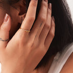 Edelstahl Schmuck Temperament Glas Kristall Verstellbarer Ring für Frauen 2022 Trendiger Exquisiter Wasserdichter Schmuck Geschenk