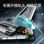 Stealth Bomber Fighter Jet Assembly Building Blocks Toy for Children Boys Educational H-20 Strategic Aircraft Model