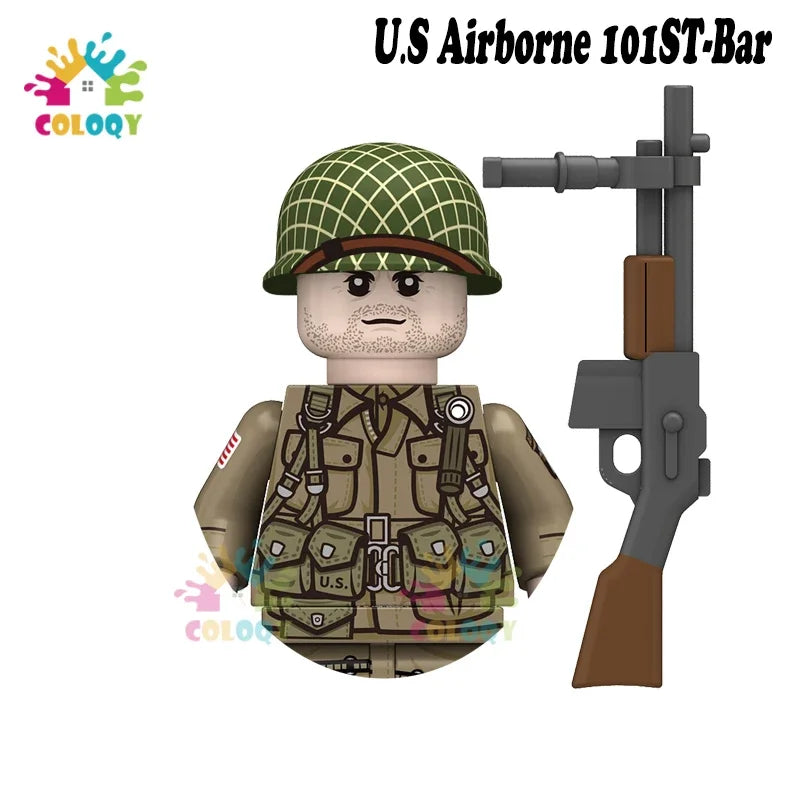 Kids Toys WW2 Soldiers Building Blocks Military Army Mini Action Figures Toys For Kids Christmas Gifts For Boys Birthday Gifts
