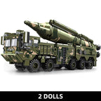 Missile Vehicle Building Blocks WWII Military Truck Brick Tank Building Blocks Missile Launcher Model Boys Toys Kids Toys