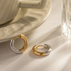 Simple Classic Circle Hoop Øreringe Til Kvinder Design Guld Sølv Hoop Øreringe Dame Rustfri Stål Øreringe Pendientes