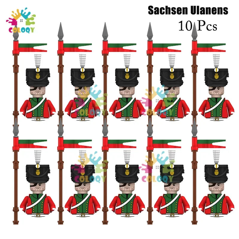 Kids Toys 22/10 Pcs Napoleonic Wars Military General Soldier Building Blocks Imperial Navy Figures Toys For Kids Birthday Gifts