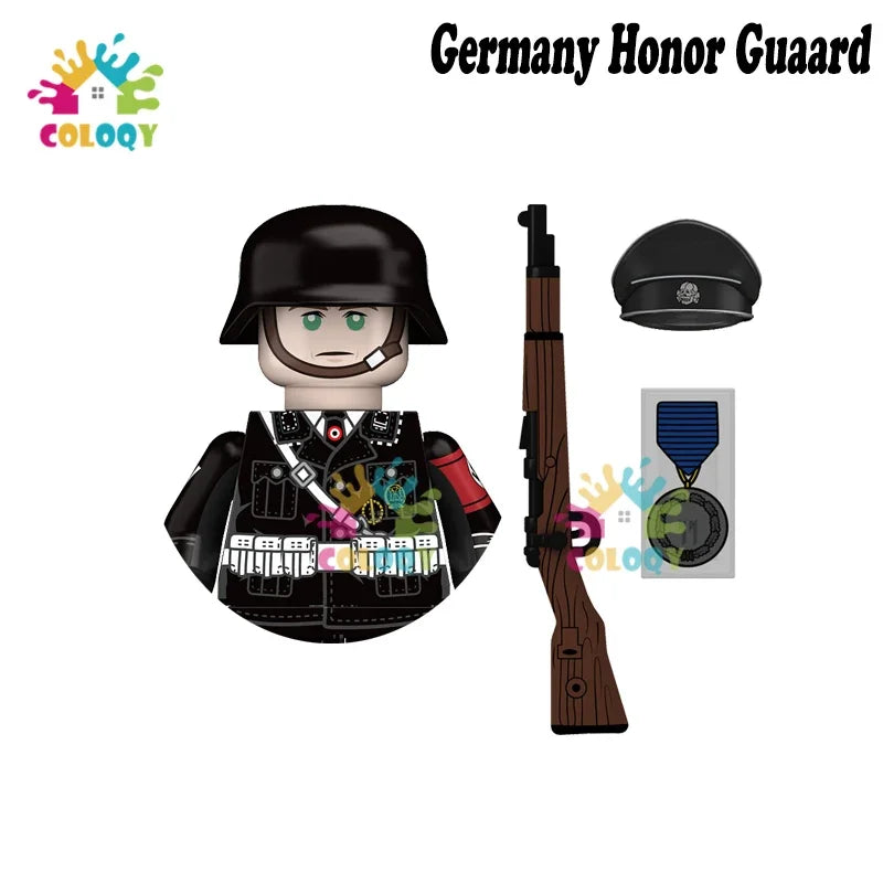 Kids Toys WW2 Soldiers Building Blocks Military Army Mini Action Figures Toys For Kids Christmas Gifts For Boys Birthday Gifts