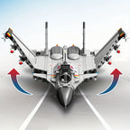 645pcs Creative Fighter Plane Mini Building Blocks, Fighter Aircraft Battle Plane Technical Model Bricks, Kids Toys