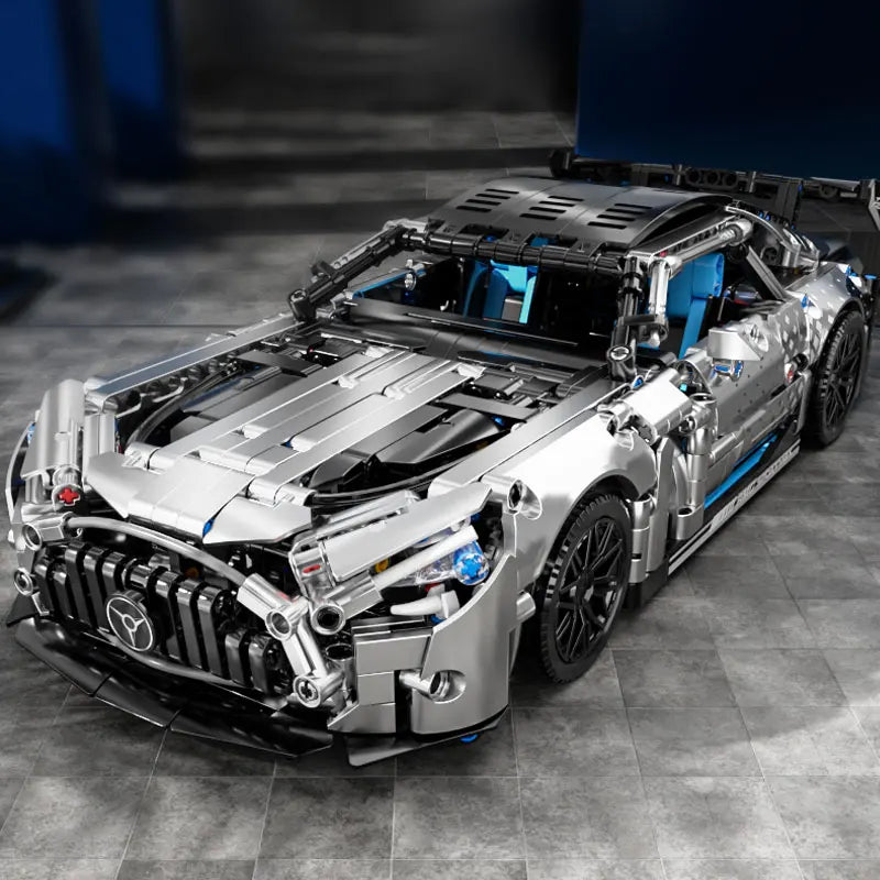 1466 PCS Racing Car Building Blocks Set, 1:14 Scale Sports Vehicle Model Kit for Adults, Toys for Boys Birthday Gifts