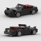 Mini Cabrio MOC Open Car Vehicle City  Racer Runabout Building Blocks Brick Cabriolet Supercar Kids Toys Gift Boys