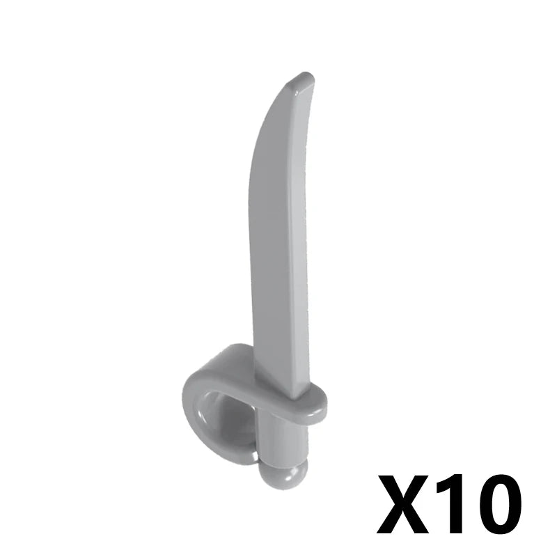 MOC Medieval Military Weapons Building Blocks Parts Castle Knights Soldier Sword Bow Crossbow Helmet Spear Model Bricks Boy Toys