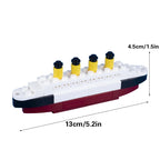 MOC Titanic Ship Model Building Blocks Kits Sank RMS Cruise Boat Steamship Movie Sea Scene DIY Bricks Toys Children Kids Gift
