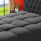 SOPAT Mattress Topper Queen Size Extra Thick Mattress Pad 8-21" Deep Pocket Soft Down Alternative Fill Mattress Protector Pillow Top Mattress Cover (60x80 Inches, White) - Grand Goldman