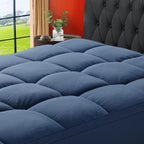 SOPAT Mattress Topper Queen Size Extra Thick Mattress Pad 8-21" Deep Pocket Soft Down Alternative Fill Mattress Protector Pillow Top Mattress Cover (60x80 Inches, White) - Grand Goldman