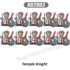 10Pcs/Set Historical Medieval Sparta Heroes Crusader Roman Soldiers Building Blocks Military Action Figures Bricks Toys For Kids