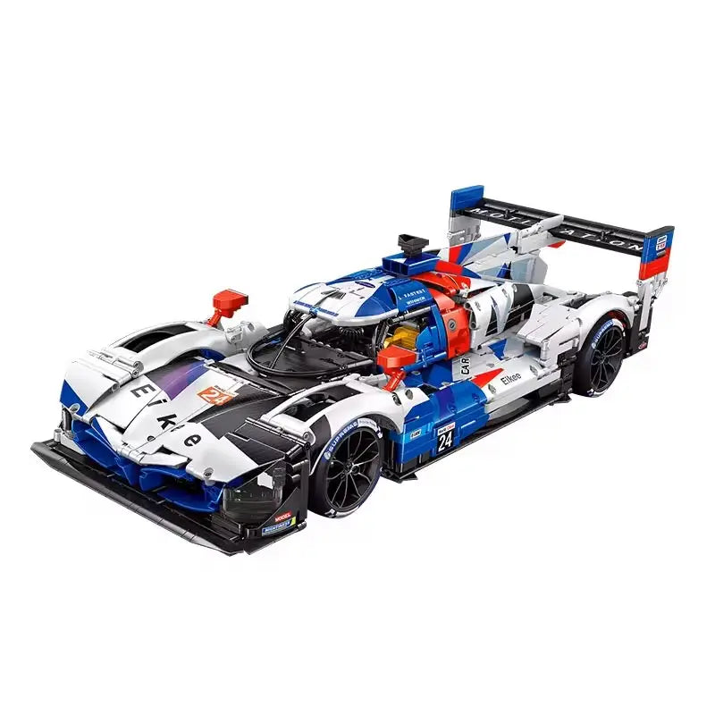 MOC 1:8 3507PCS Technical Remote Control Racing Car LEE MANS M HYBRID V8 Building Blocks Bricks Assembling Toys for Children