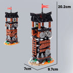 Medieval Military Tower Building Block Rome Knight Castle Siege Vehicle Hammer Boat Tent Flag Sword Weapons Bricks Toys Kid Gift