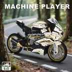 2000PCS 1000RR Motorcycle Building Blocks Set - 1:5 Scale Racing Model Assembly Kit, Collectible Toy Gift for Teens & Adults Boy