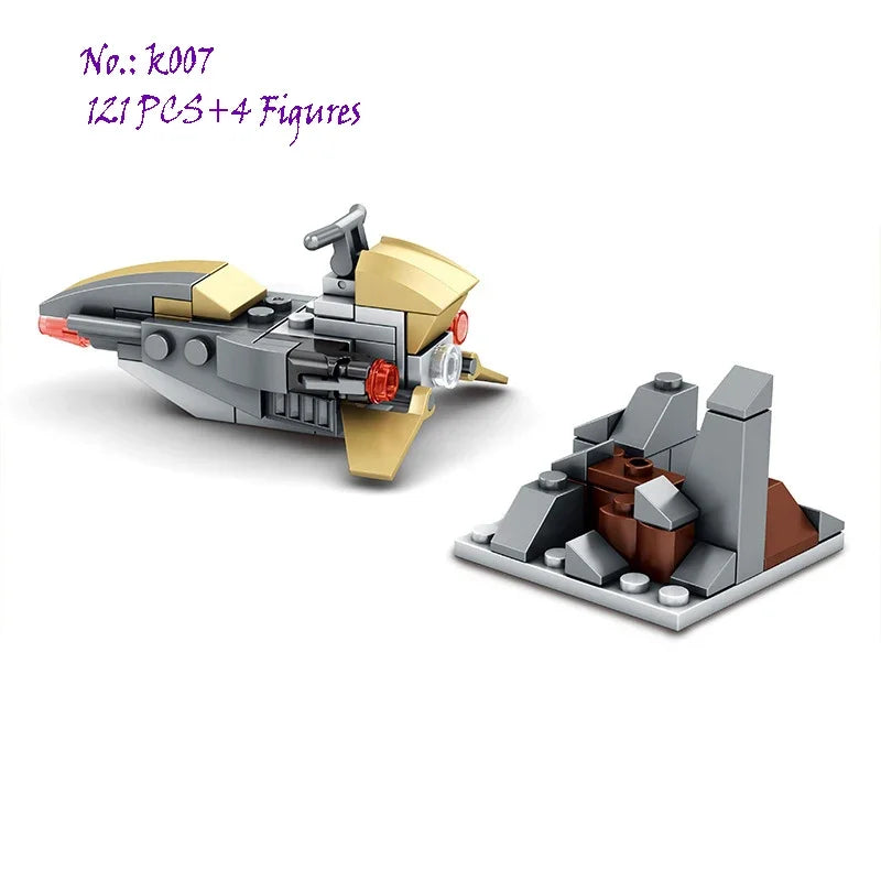 MOC X Fighter Building Blocks Kit Bricks Classic Creative Assembling Educational Kids Toys Boys For Children Gift