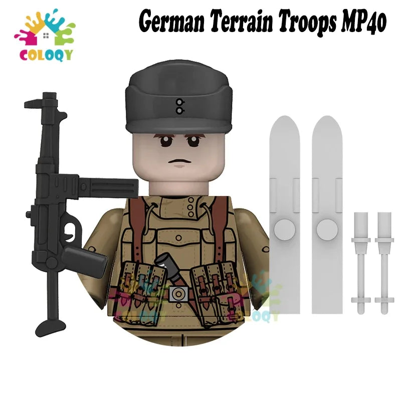 Kids Toys WW2 Soldiers Building Blocks Military Army Mini Action Figures Toys For Kids Christmas Gifts For Boys Birthday Gifts