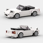 Mini Cabrio MOC Open Car Vehicle City  Racer Runabout Building Blocks Brick Cabriolet Supercar Kids Toys Gift Boys