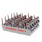 24 Pcs/Lot WW2 Military Figures Building Blocks Nation Army Soldiers Assemble Bricks Educational For Boys Christmas Gift  Toys