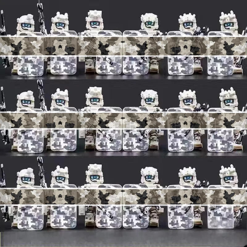 2025 Military Building Blocks Figures Set - Special Forces Camo Commando, Army Soldiers Role Play Toys Gift for Boys 8+ Year old