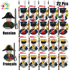 Kids Toys 22/10 Pcs Napoleonic Wars Military General Soldier Building Blocks Imperial Navy Figures Toys For Kids Birthday Gifts
