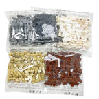 120PCS Random Striped Bricks MOC Building Blocks Toys Palace Castle Creative Figures Military City House Wall DIY Parts