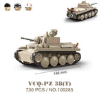 Military Tanks Stuart SdKfz251 PanzerVI Sherman US Army Quan Guan WW2 Soldier Figure Model Building Block Brick kid Children Toy