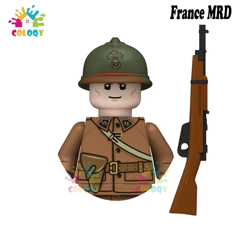 Kids Toys WW2 Soldiers Building Blocks Military Army Mini Action Figures Toys For Kids Christmas Gifts For Boys Birthday Gifts