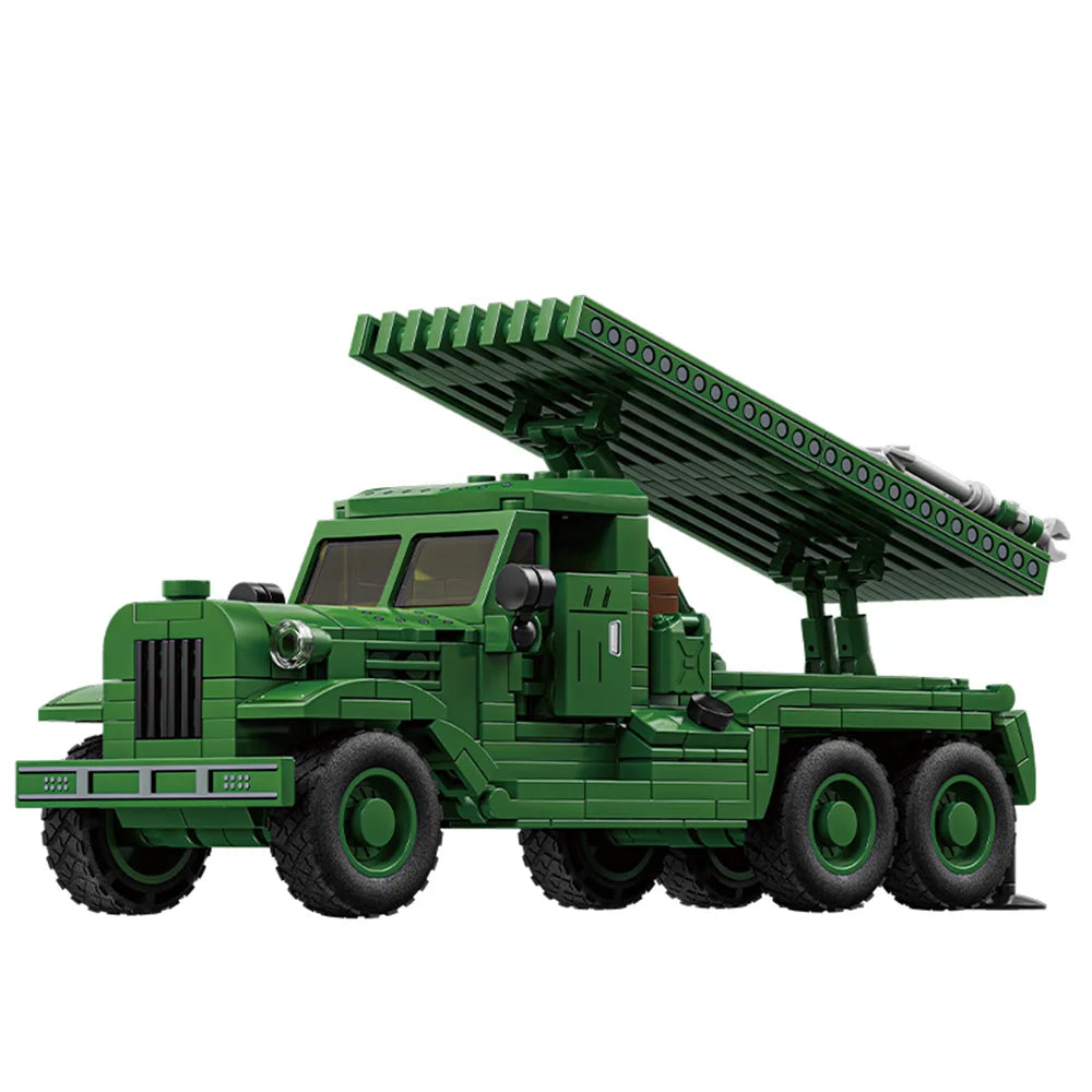 Military WW2 MOC Army Main Battle Tank Armored Vehicle Fighter Soldiers Figures Building Blocks Bricks Set For Children Toys