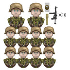 Boy Toys War II Army Soldiers Mini Military Weapons Model Small Particles Building Blocks Suits Childrens Birthday Gifts