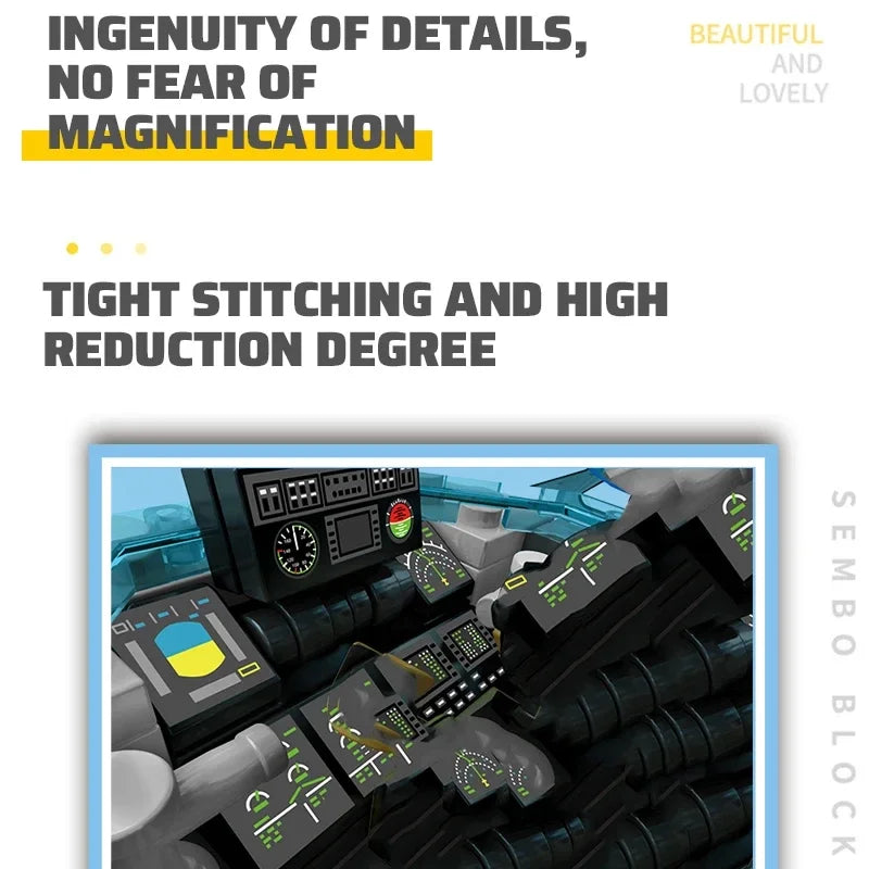 Technical Armed Police Helicopter Building Blocks Model Military STEM Kit WW2 Aircraft Warship Bricks Toys For Kids Adult Gifts