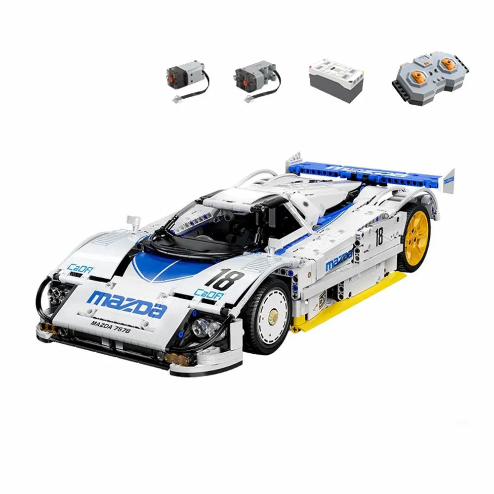 Technical MOC 787B Endurance Racing Car 1:10 Car Model Kit,1797PCS Auto Building Blocks Brick Puzzle Toys Kids Gift